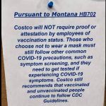 Montana Costco’s Will NOT Require Workers Be Vaccinated, Citing HB702