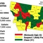 Election Analyst Estimates 46k Excess Votes Across Montana, 25 Counties Show “Likely” to “Obviously Ugly” Election Fraud