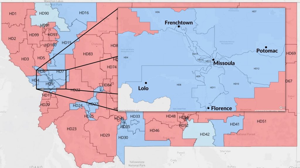 Statewide Redistricting Legislature Map Proposed by Democrat Kendra Miller