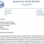 Montana Legislators Ask AG for Konnech Voting Software Halt Pending Investigation
