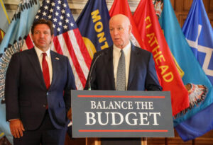 Montana Governor Greg Gianforte and Florida Governor Ron DeSantis