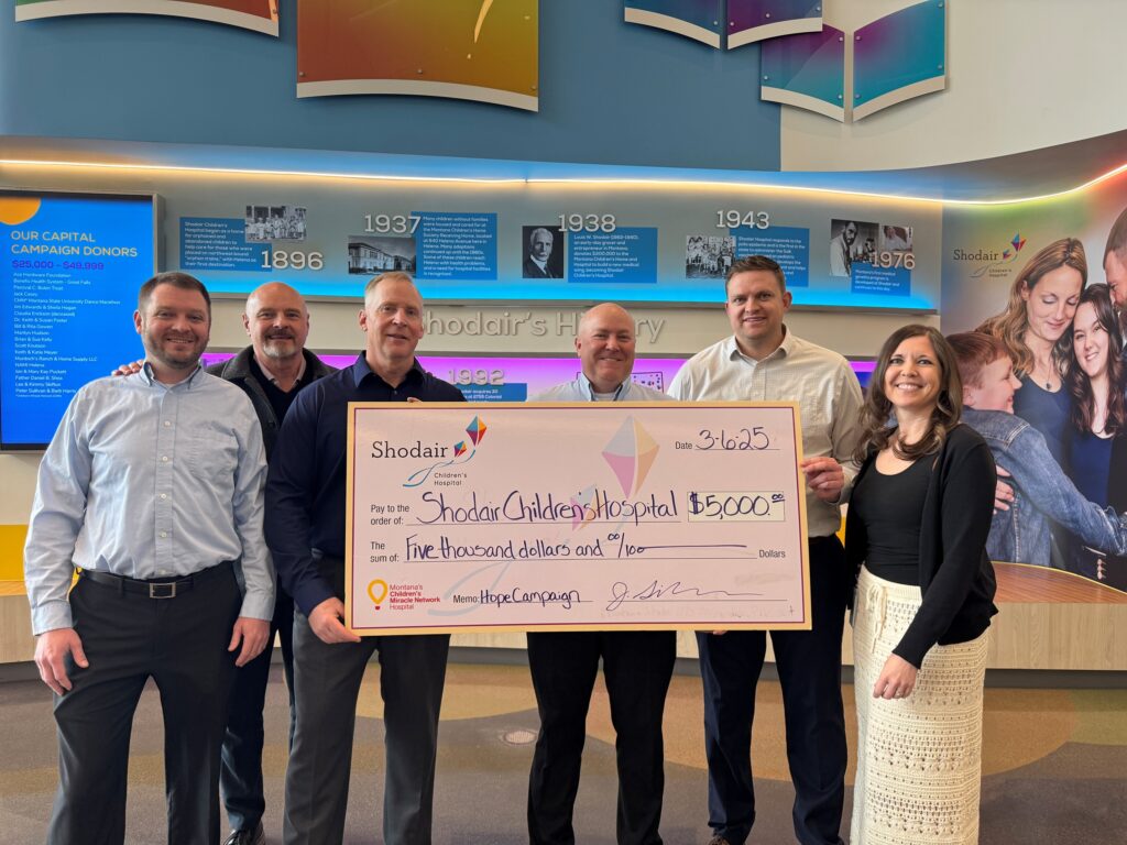Silverman Law Office presents ,000 check to Shodair Children’s Hospital