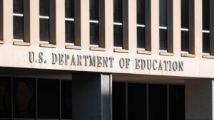 The US Department of Education building in Washington, DC