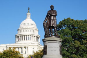 Statue of James A. Garfield and U.S. Capitol, Washington, DC