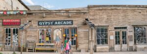Old Western Storefronts in Historic Town