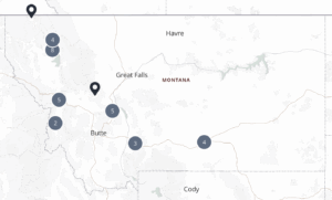 The Free Market Healthcare Hub's interactive map