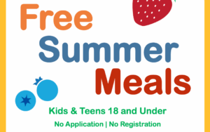 Free Summer Meals to Kids & Teens 18 and under