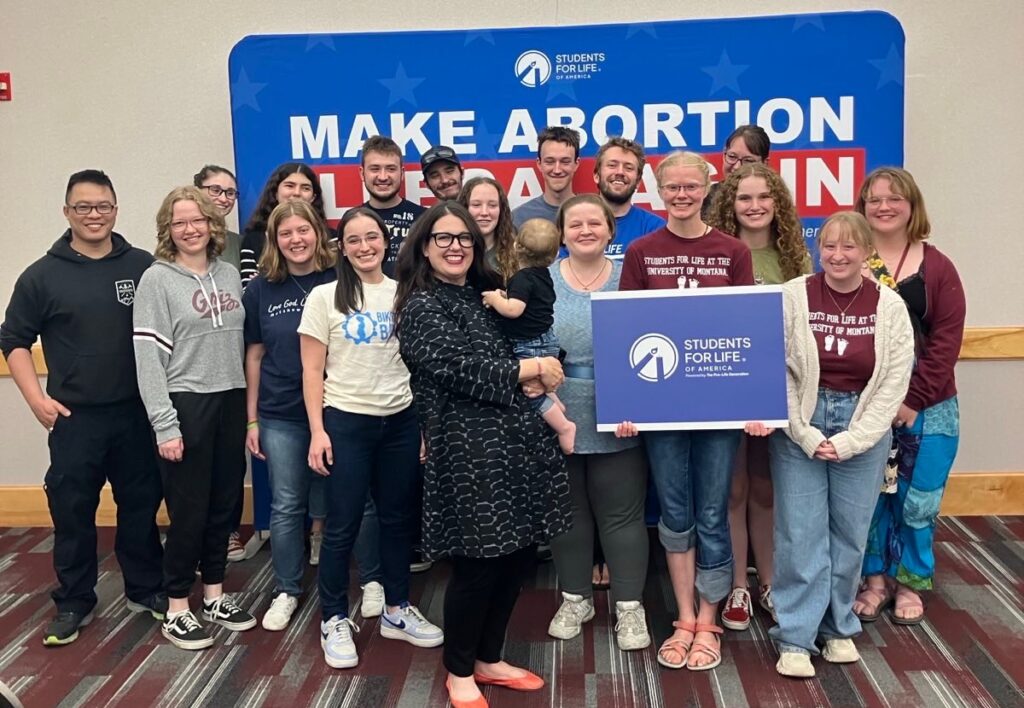 UM Students for Life gather with speaker Kristan Hawkins, President of Students for Life of America