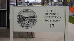 Building sign for the Montana Office of Public Instruction