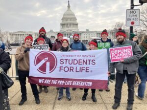University of Montana Students for Life at 2025 March for Life