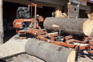 Portable Sawmill in Action: Wood-Mizer LT40