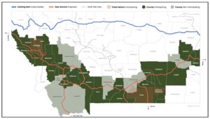 Montana Rail Service Expansion and Participation Map (May 2024)