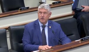 Congressman Troy Downing speaks during House Small Business Committee markup