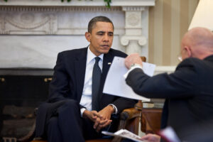 Serious Discussion in a Formal Office Setting