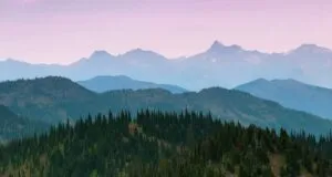 Serene Mountain Landscape at Dusk