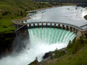 Spectacular View of a Hydroelectric Dam in Action