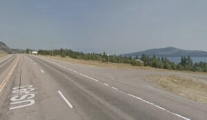Scenic View of US Highway 93 Near Flathead Lake