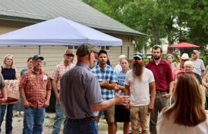 Community Gathering and Outdoor Discussion