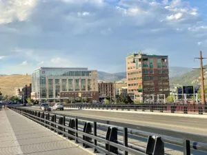 Downtown Cityscape with Modern Office Buildings
