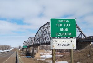 Fort Peck Reservation Sign
