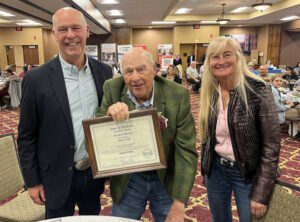 Governor Gianforte with Centenarian Richard Blossom