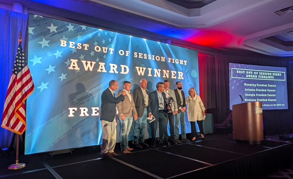 Montana Freedom Caucus Wins National Award for Leading Fight Against RINOs