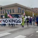 Anti-Trump Protesters Rally in Downtown Missoula as ‘No Kings’ Movement Returns