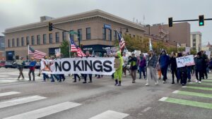 No Kings Protesters March Through Downtown Missoula