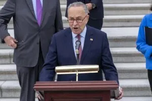 Political Press Conference on Capitol Steps