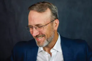 Candid Portrait of a Smiling Businessman