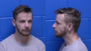 Blue-Wall Mugshot Portrait (Front & Profile)