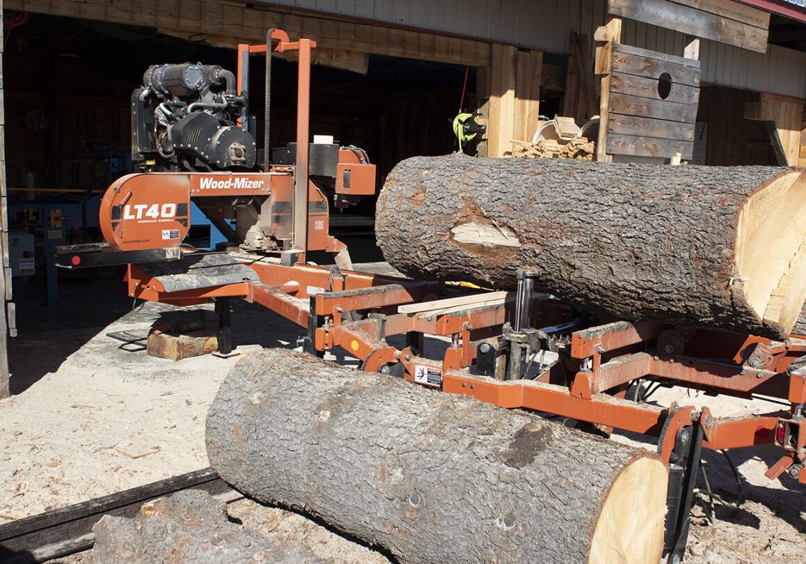Portable Sawmill in Action: Wood-Mizer LT40 Portable Sawmill in Action: Wood-Mizer LT40