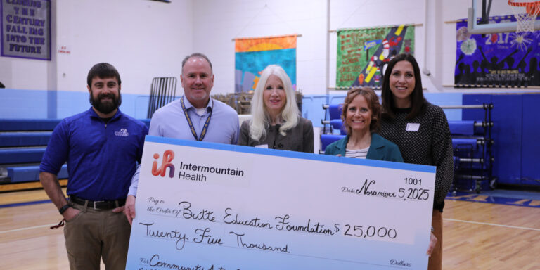 Intermountain Health Donates $25,000 to Butte Education Foundation