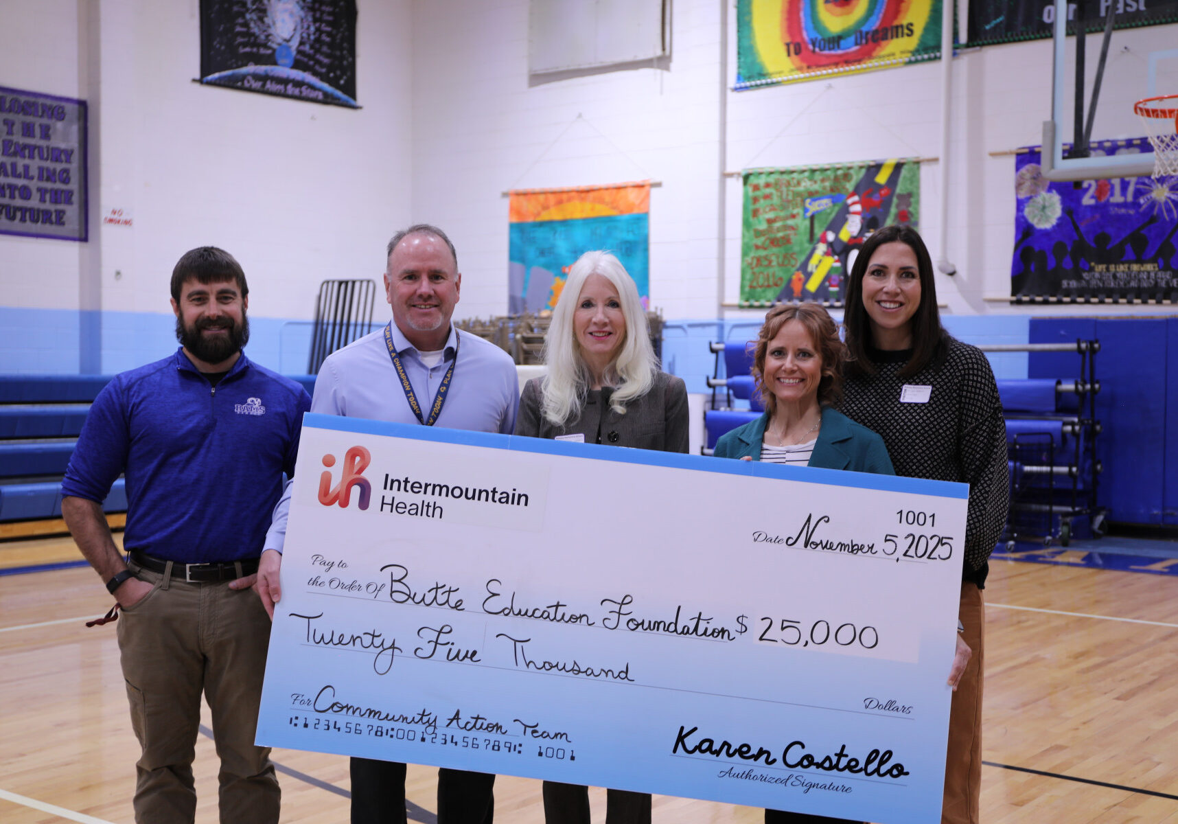 Intermountain Health Donates $25,000 to Butte Education Foundation
