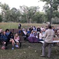 Outdoor Educational Presentation at a Park Outdoor Educational Presentation at a Park