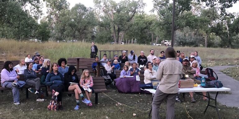 Outdoor Educational Presentation at a Park