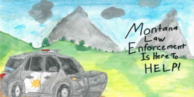 2023 Montana Law Enforcement Appreciation Poster Contest Winner