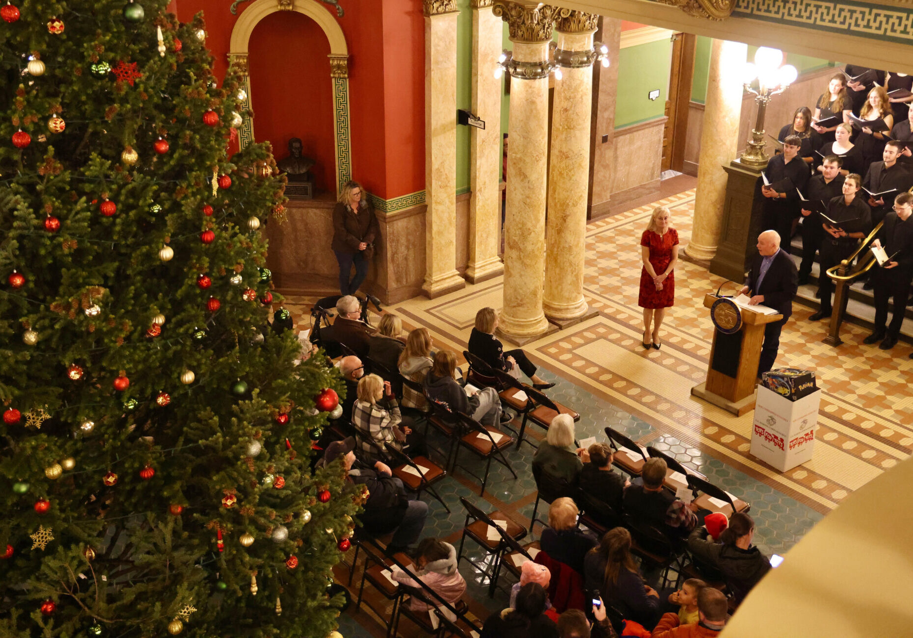Grand Hall Christmas Ceremony with Choir