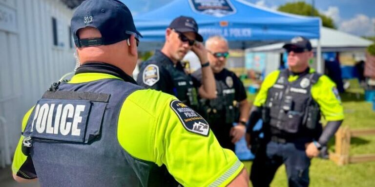 Missoula Police Officers at Community Event