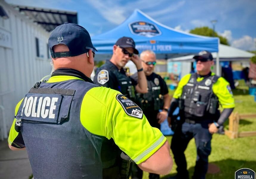 Missoula Police Officers at Community Event