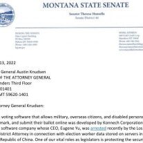 Montana Legislators letter requesting AG investigate Montana Konnech ties. October 13, 2020 Montana Legislators letter requesting AG investigate Montana Konnech ties. <a href="https://westernmt.news/wp-content/uploads/2022/10/101322-LTR-to-AGKonnech-1.pdf" target="_blank" rel="noopener">October 13, 2020.</a>