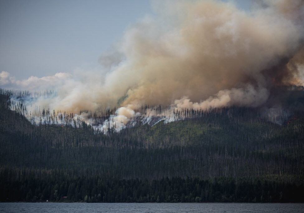 Howe Ridge Fire 2018. Glacier National Park.