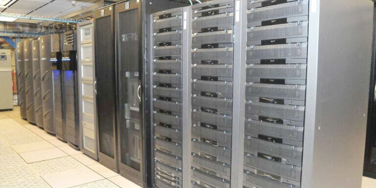 Data Center Server Racks in a Row