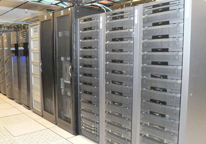 Data Center Server Racks in a Row