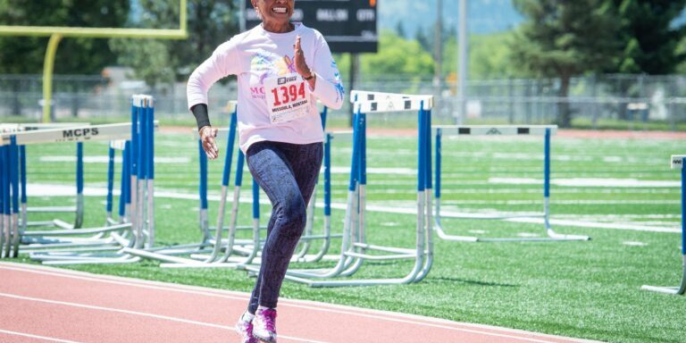 Triumphant Finish at Track Event