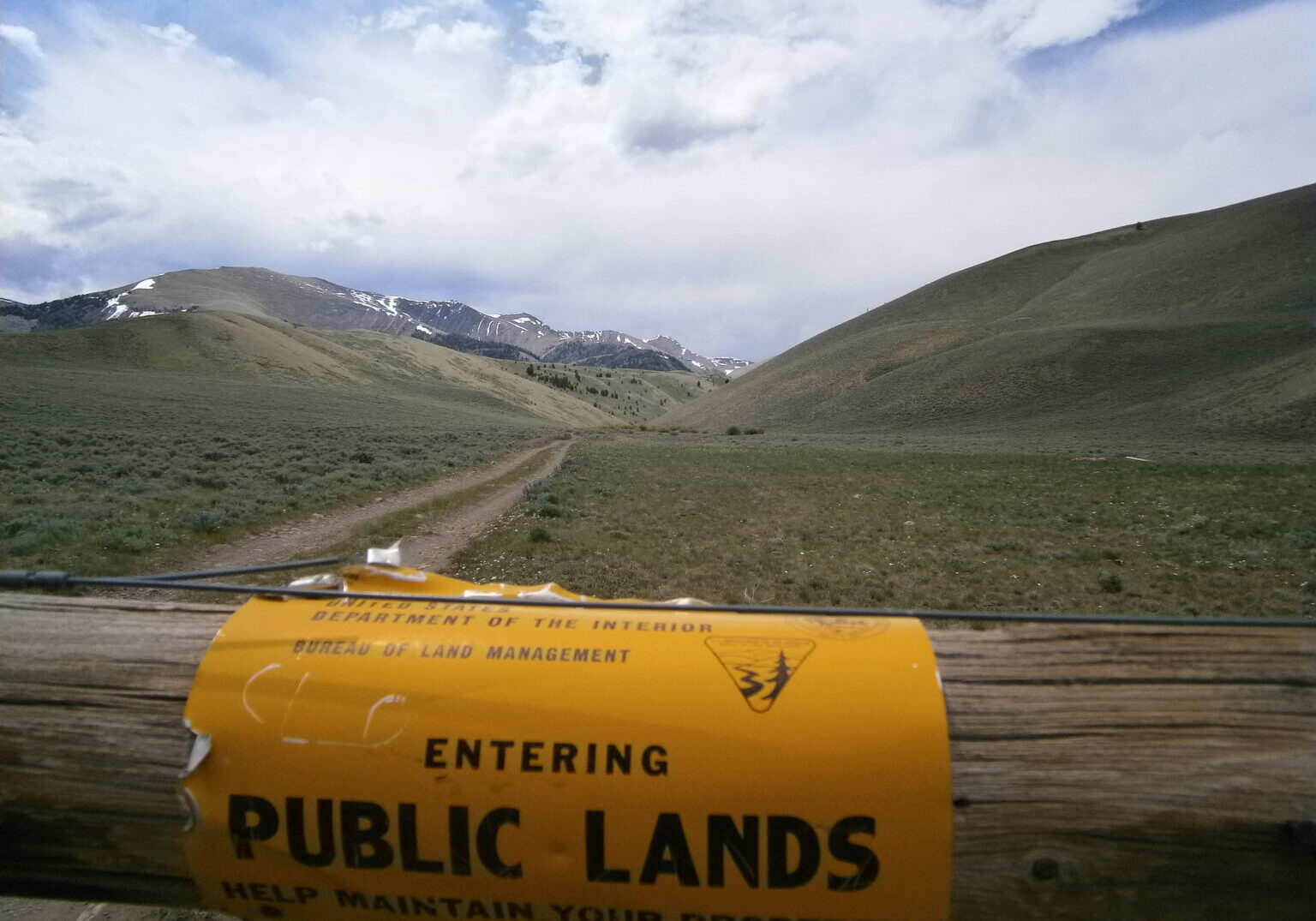 Entering public lands near Morris Lake in Montana