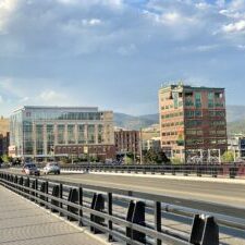 Downtown Cityscape with Modern Office Buildings Downtown Cityscape with Modern Office Buildings