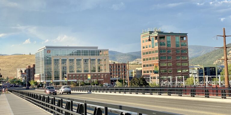 Downtown Cityscape with Modern Office Buildings