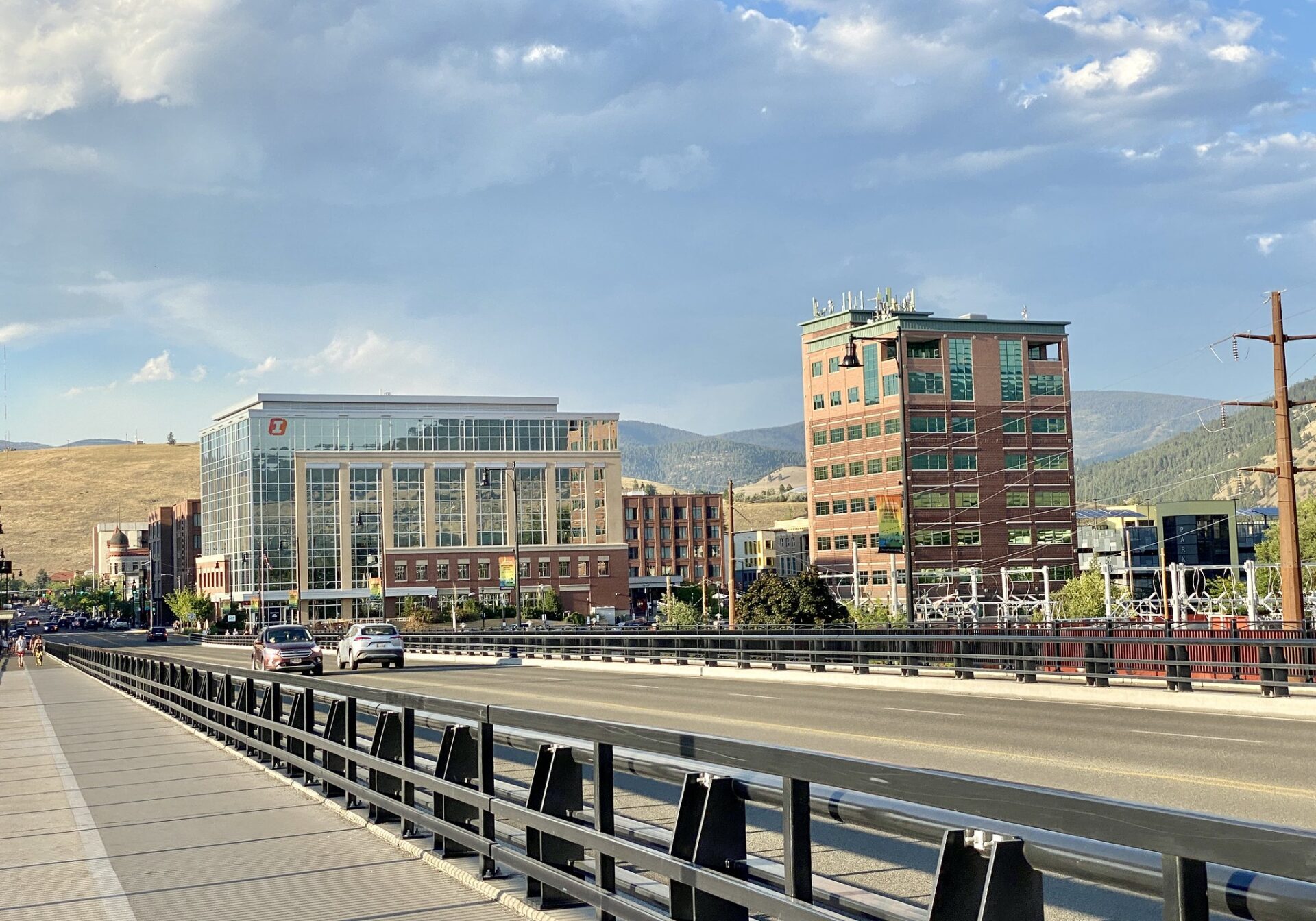 Downtown Cityscape with Modern Office Buildings