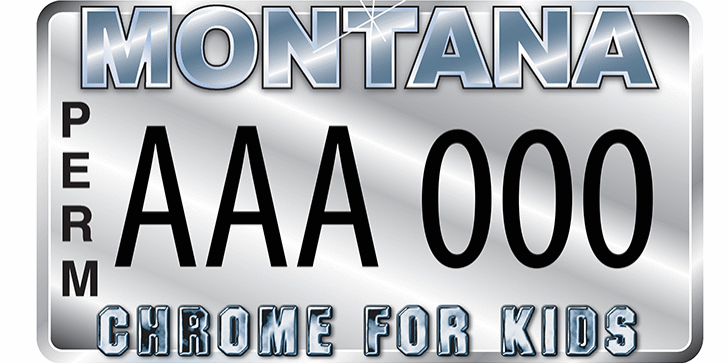 Montana 'Chrome for Kids' Specialty License Plate